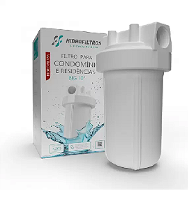FILTRO DE AGUA 10" BIG S/ROSCA BRANCO - HIDROFILTROS