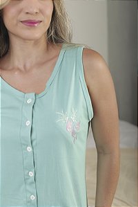 CAMISOLA REGATA ABERTA COM BOTÕES