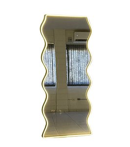 Espelho orgânico Pinterest 170x70 com led neon