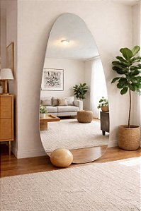 Espelho decorativo assimétrico orgânico Esfera 4mm
