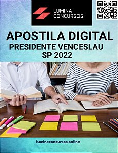 Apostila PREFEITURA DE PRESIDENTE VENCESLAU SP 2022 PEB II Letras 