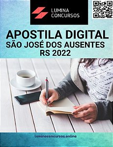 Apostila PREFEITURA SÃO JOSÉ DOS AUSENTES RS 2022 Nutricionista 