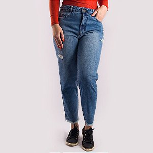 Calça Jeans Mom Feminina Hoje Collection