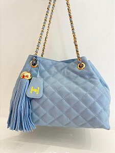 Bolsa Saco em Coro Azul - Olinda