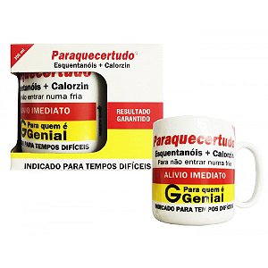 Caneca Porcelana Paraquecertudo