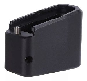 Bumper CNC Extensor Prolongador Alumínio Glock Ipsc - Preto
