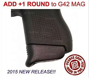 Bumper Prolongador Carregador Pistola Glock G42 .380 +1 Tiro