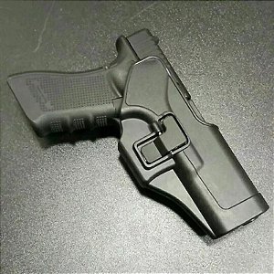 Coldre Polímero com Trava Tipo Blackhawk Glock - Destro