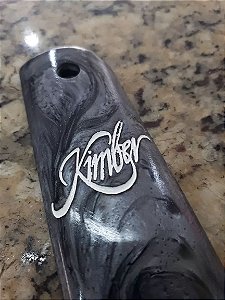 Cabo Talas Colt 1911 Std. (Z) Kimber Tailandesa Grafite Metálico com Logo Branco