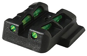 Alça de Mira HIVIZ de Fibra 3 cores Glock  apenas esses calibres - 40 - 9mm - 380 - 357SIG