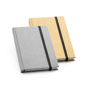 Caderno capa dura metalizado