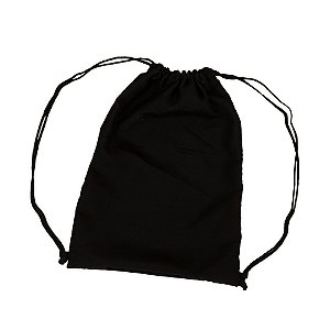 55 Mochilas Saco de nylon cor PRETO