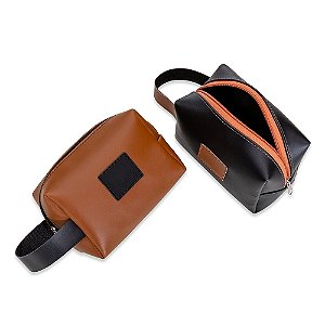Necessaire de couro sintético