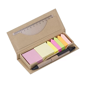 Bloco De Anotação Com Autoadesivos E Caneta (GG12168)