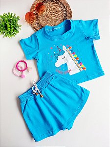 Conjunto short saia e blusa - Rubi