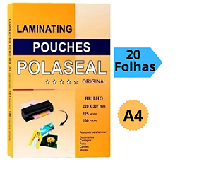 Polaseal Para Plastificação A4 220x307x0,05mm C/20Unidades