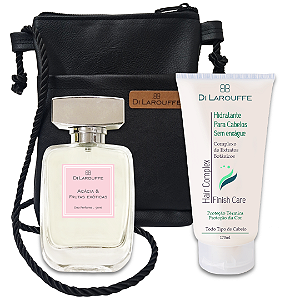 Kit Perfume Acácia & Frutas Exóticas + Creme para Cabelos e Bolsa para Celular