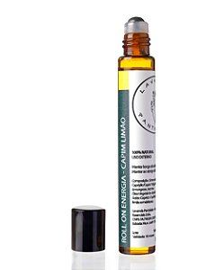 Roll-on energia 10ml - Com óleo essencial de lemongrass e tea tree