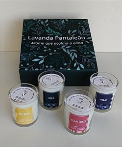 Kit Velas aromáticas com óleo essencial - colors