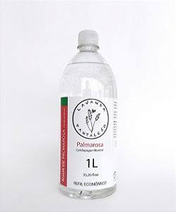 Água floral de palmarosa (hidrolato) - Refil Econõmico 1 Litro