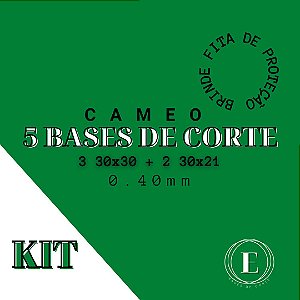 KIT CAMEO- 3 30x30; 2 30x21 + 1 fita BRINDE (0.40 com cola) TRANSPARENTE