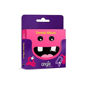 Álbum Dental Premium - Rosa - Para guardar os dentinhos