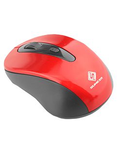 Mouse Óptico S/Fio Sumexr- FA3000 - Cinza/Preta/Vermelho/Azul