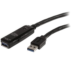 Cabo de extensão ativa StarTech.com USB 3.0 de 5 m - M/F