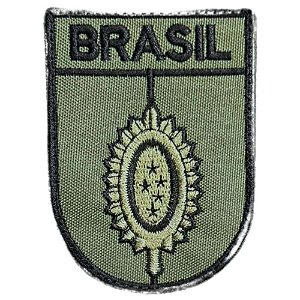 Bordado EB Distintivo de Organização Militar de Baixa Visibilidade - BRASIL - MISSÃO NO EXTERIOR
