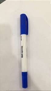 Caneta Retro de 2 pontas azul