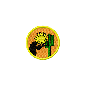 Distintivo Bordado de Gorro Colorido - CAATINGA