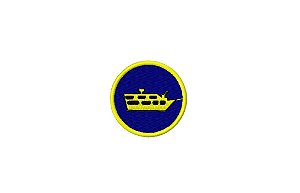 Distintivo Bordado de Gorro Colorido - Centro de Embarcações - Navegação Fluvial