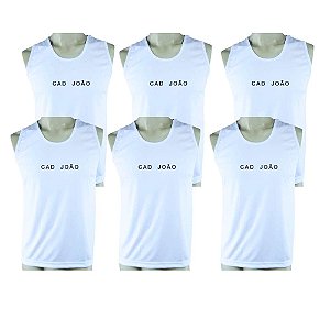 Kit 6 Camisetas Regatas TFM Dry Fit com Nome Bordado (EXCLUSIVO SITE)