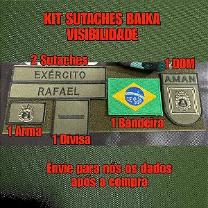 Kit Sutaches Baixa Visibilidade (Exclusivo Site)