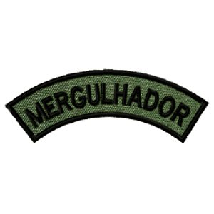 Distintivo Semicircular Bordado de Baixa Visibilidade - Manicaca MERGULHADOR