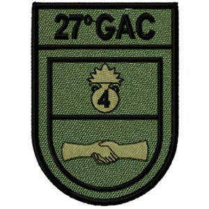 Distintivo de Organização Militar de Baixa Visibilidade - 27º GAC (27° Grupo de Artilharia de Campanha)