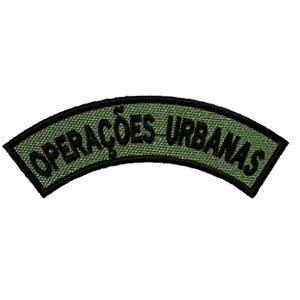 Distintivo Semicircular Bordado de Baixa Visibilidade - Manicaca OPERAÇÕES URBANAS