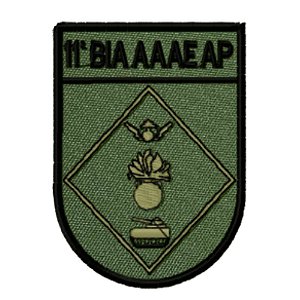 Distintivo de Organização Militar de Baixa Visibilidade - 11ª BIA AAAE AP (11ª Bateria de Artilharia Antiaérea Autoprop)