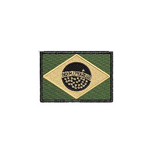 Patch Bordado Bandeira do Brasil Baixa Visibilidade