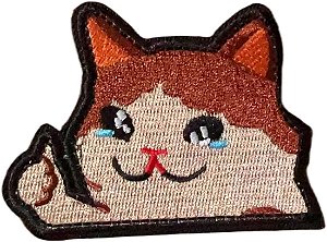 Patch Bordado GATO CHORÃO 8,08 x 6,1