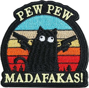 Patch Bordado PEW PEW MADAFAKAS! 7X7