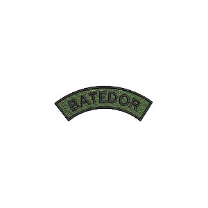 Distintivo Semicircular Bordado de Baixa Visibilidade - Manicaca BATEDOR