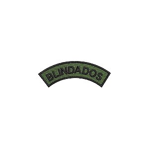 Distintivo Semicircular Bordado de Baixa Visibilidade - Manicaca BLINDADOS