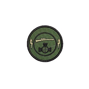 Distintivo Bordado de Gorro Baixa Visibilidade - CAÇADOR