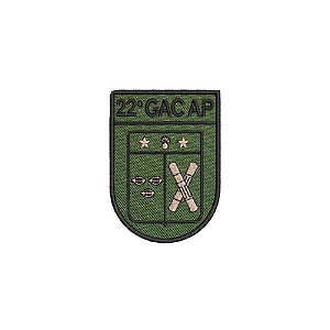 Distintivo de Organização Militar de Baixa Visibilidade - 22º GAC AP (22º Grupo Artilharia de Campanha Autopropulsado)