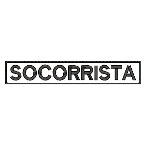 Patch Bordado SOCORRISTA 30 x 5 cm