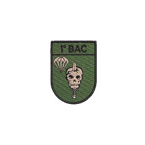 Distintivo de Organização Militar de Baixa Visibilidade - 1º BAC (1º Batalhão de Ações de Comandos)