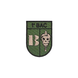 Distintivo de Organização Militar de Baixa Visibilidade - 1º BAC B (1º Batalhão de Ações de Comandos)