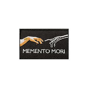 Patch Bordado MEMENTO MORI 10 x 6 CM