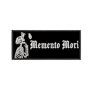 Patch Bordado MEMENTO MORI 2 12 x 5 CM
